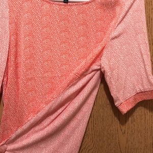 The Limited Tops - The Limited coral t-shirt blouse with heart detail The Limited Tops - The Limited coral t-shirt blouse with heart detail